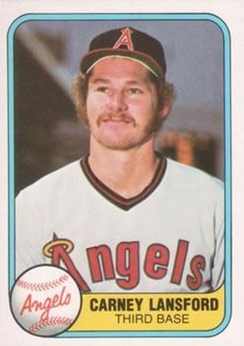 #270 Carney Lansford - California Angels - 1981 Fleer Baseball