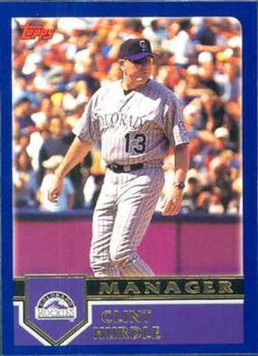 #270 Clint Hurdle - Colorado Rockies - 2003 Topps Baseball