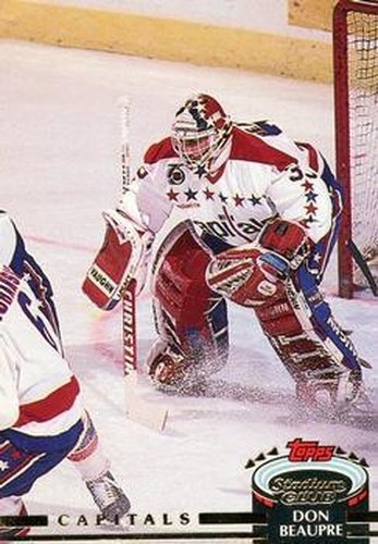 #270 Don Beaupre - Washington Capitals - 1992-93 Stadium Club Hockey