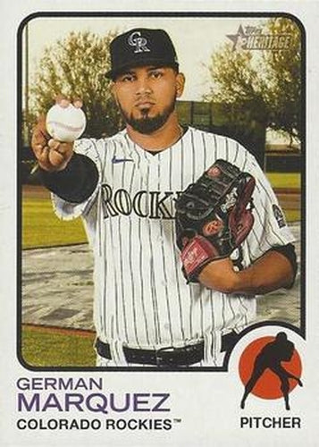 #270 German Marquez - Colorado Rockies - 2022 Topps Heritage Baseball