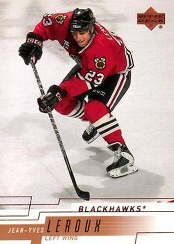 #270 Jean-Yves Leroux - Chicago Blackhawks - 2000-01 Upper Deck Hockey