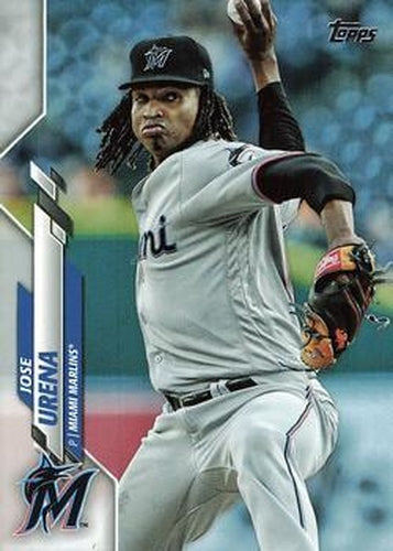 #270 Jose Urena - Miami Marlins - 2020 Topps Baseball