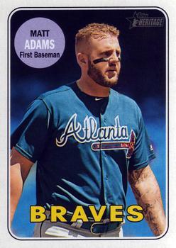 #270 Matt Adams - Atlanta Braves - 2018 Topps Heritage Baseball