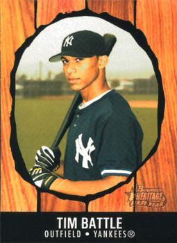 #270 Tim Battle - New York Yankees - 2003 Bowman Heritage Baseball