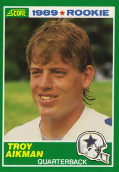 #270 Troy Aikman - Dallas Cowboys - 1989 Score Football