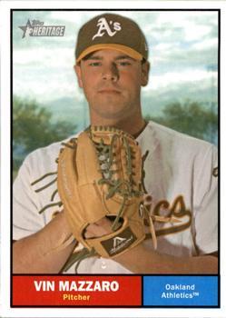 #270 Vin Mazzaro - Oakland Athletics - 2010 Topps Heritage Baseball