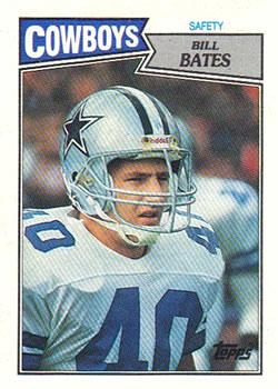 #270 Bill Bates - Dallas Cowboys - 1987 Topps Football