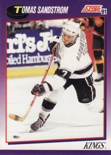 #270 Tomas Sandstrom - Los Angeles Kings - 1991-92 Score American Hockey