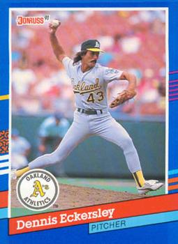 #270 Dennis Eckersley - Oakland Athletics - 1991 Donruss Baseball