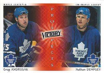 #270 Greg Andrusak / Nathan Dempsey - Toronto Maple Leafs - 2000-01 Upper Deck Victory Hockey