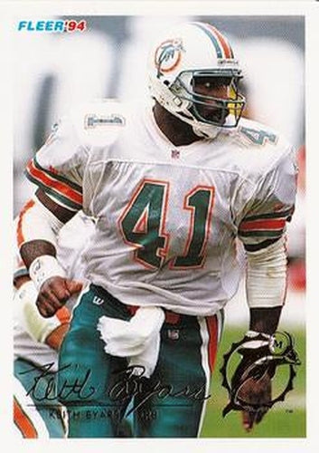 #270 Keith Byars - Miami Dolphins - 1994 Fleer Football