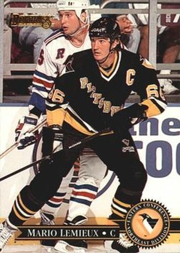 #270 Mario Lemieux - Pittsburgh Penguins - 1995-96 Donruss Hockey