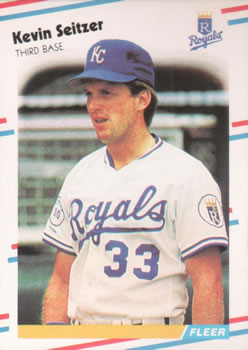 #270 Kevin Seitzer - Kansas City Royals - 1988 Fleer Baseball