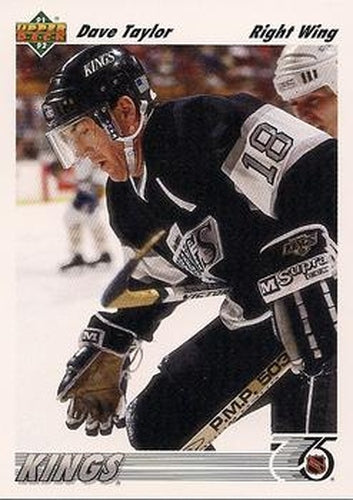 #270 Dave Taylor - Los Angeles Kings - 1991-92 Upper Deck Hockey