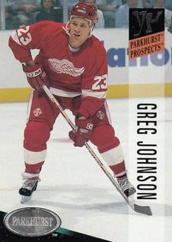 #270 Greg Johnson - Detroit Red Wings - 1993-94 Parkhurst Hockey