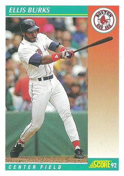 #270 Ellis Burks - Boston Red Sox - 1992 Score Baseball