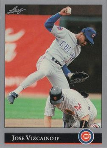 #270 Jose Vizcaino - Chicago Cubs - 1992 Leaf Baseball