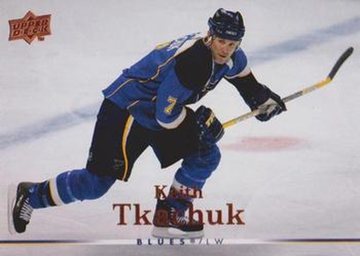 #270 Keith Tkachuk - St. Louis Blues - 2007-08 Upper Deck Hockey