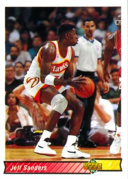 #270 Jeff Sanders - Atlanta Hawks - 1992-93 Upper Deck Basketball