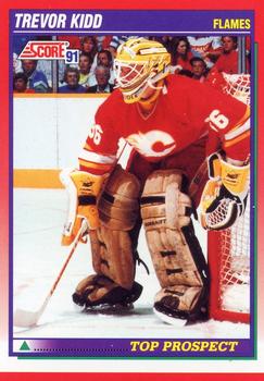 #271 Trevor Kidd - Calgary Flamess - 1991-92 Score Canadian Hockey