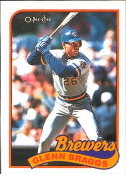#271 Glenn Braggs - Milwaukee Brewers - 1989 O-Pee-Chee Baseball