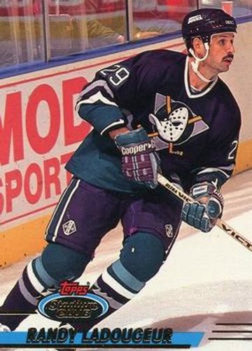 #271 Randy Ladouceur - Anaheim Mighty Ducks - 1993-94 Stadium Club Hockey