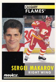 #271 Sergei Makarov - Calgary Flames - 1991-92 Pinnacle Hockey