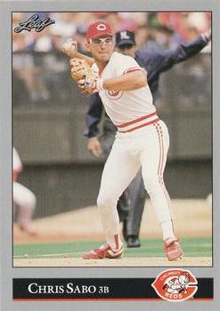 #271 Chris Sabo - Cincinnati Reds - 1992 Leaf Baseball