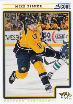 #271 Mike Fisher - Nashville Predators - 2012-13 Score Hockey