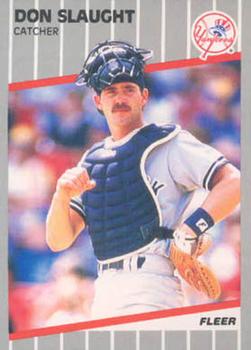 #271 Don Slaught - New York Yankees - 1989 Fleer Baseball