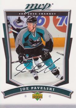 #271 Joe Pavelski - San Jose Sharks - 2007-08 Upper Deck MVP Hockey