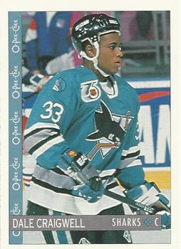 #271 Dale Craigwell - San Jose Sharks - 1992-93 O-Pee-Chee Hockey