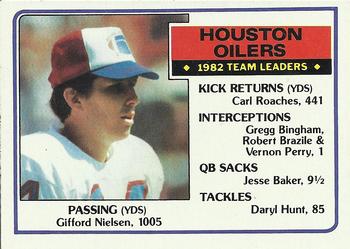 #271 Gifford Nielsen - Houston Oilers - 1983 Topps Football