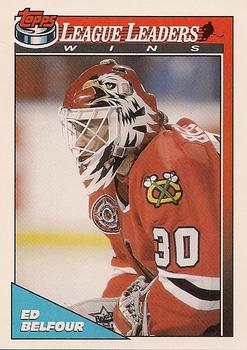 #271 Ed Belfour - Chicago Blackhawks - 1991-92 Topps Hockey