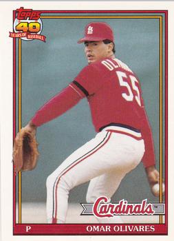 #271 Omar Olivares - St. Louis Cardinals - 1991 O-Pee-Chee Baseball