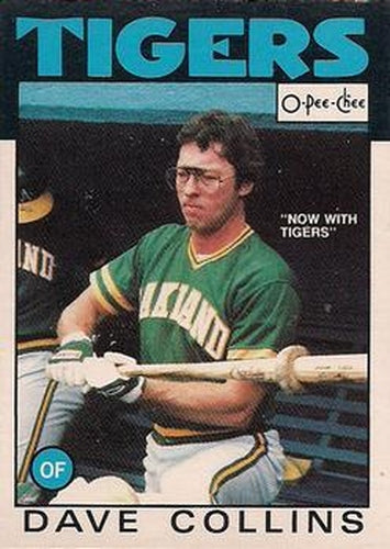 #271 Dave Collins - Detroit Tigers - 1986 O-Pee-Chee Baseball