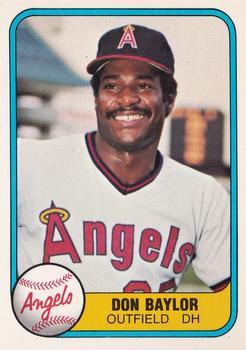 #271 Don Baylor - California Angels - 1981 Fleer Baseball