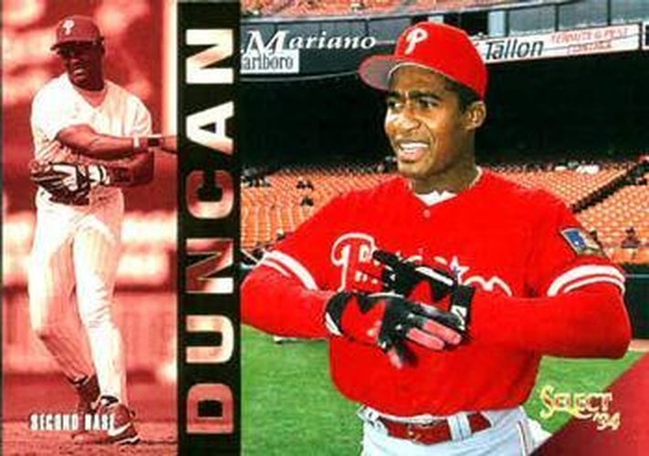 #271 Mariano Duncan - Philadelphia Phillies - 1994 Select Baseball