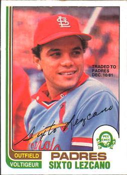 #271 Sixto Lezcano - San Diego Padres - 1982 O-Pee-Chee Baseball