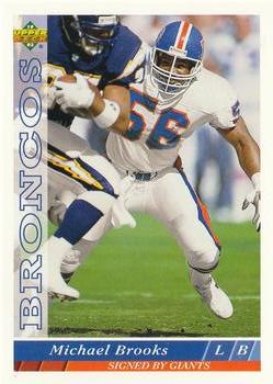#271 Michael Brooks - New York Giants - 1993 Upper Deck Football