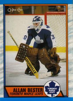 #271 Allan Bester - Toronto Maple Leafs - 1989-90 O-Pee-Chee Hockey