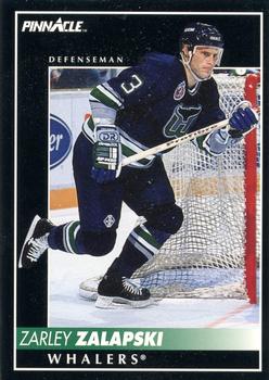 #271 Zarley Zalapski - Hartford Whalers - 1992-93 Pinnacle Canadian Hockey