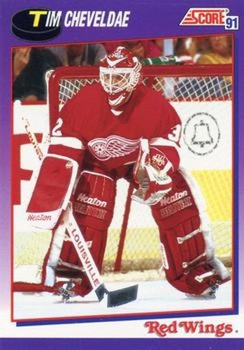 #272 Tim Cheveldae - Detroit Red Wings - 1991-92 Score American Hockey