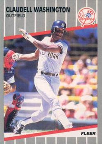 #272 Claudell Washington - New York Yankees - 1989 Fleer Baseball