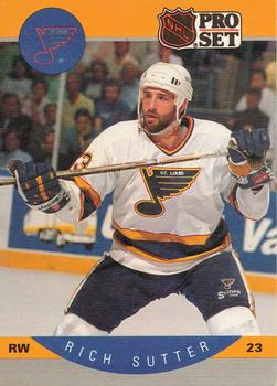 #272 Rich Sutter - St. Louis Blues - 1990-91 Pro Set Hockey