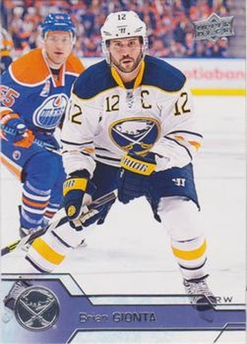 #272 Brian Gionta - Buffalo Sabres - 2016-17 Upper Deck Hockey