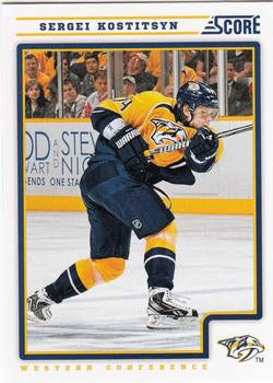 #272 Sergei Kostitsyn - Nashville Predators - 2012-13 Score Hockey
