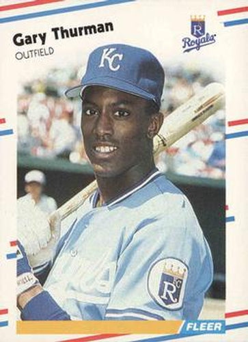 #272 Gary Thurman - Kansas City Royals - 1988 Fleer Baseball