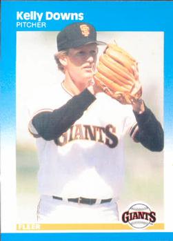 #272 Kelly Downs - San Francisco Giants - 1987 Fleer Baseball