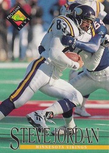 #272 Steve Jordan - Minnesota Vikings - 1994 Pro Line Live Football